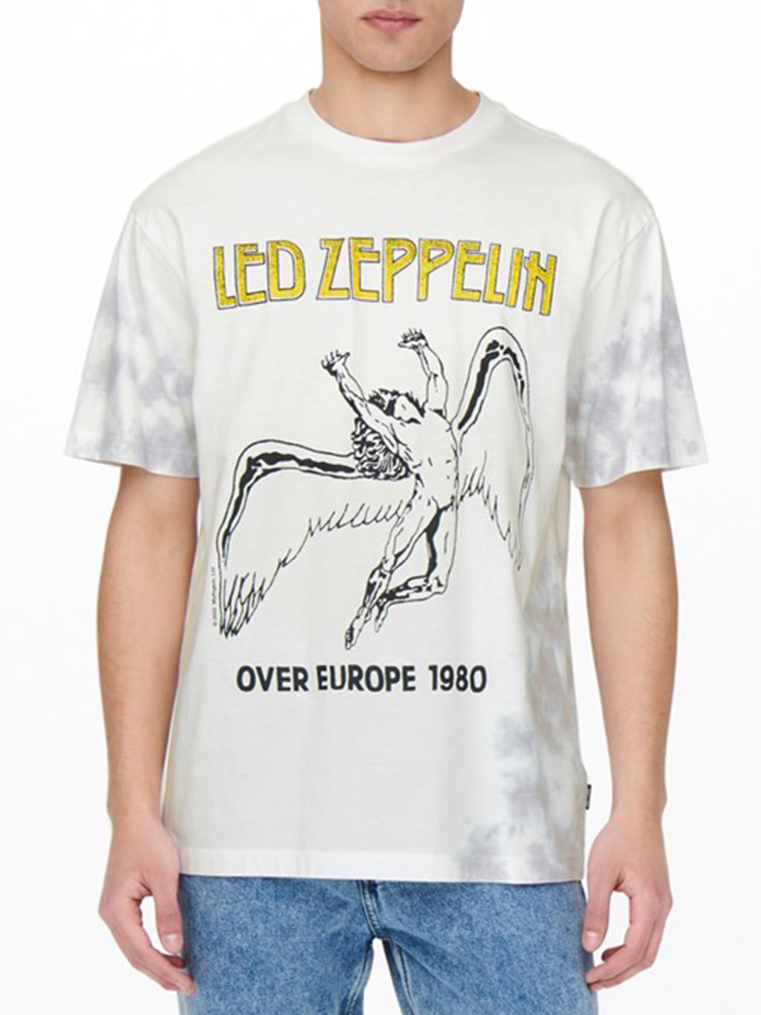 ONLY&SONS T-SHIRT LED ZEPPELIN BIANCO