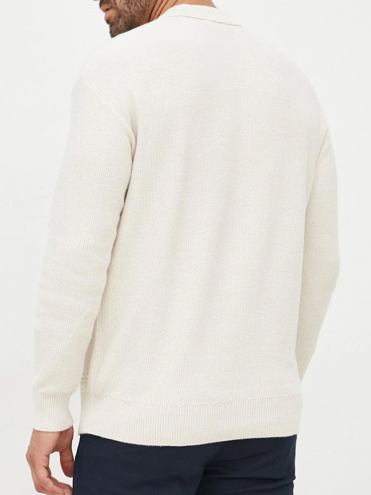 CALVIN KLEIN PULLOVER GIROCOLLO BEIGE