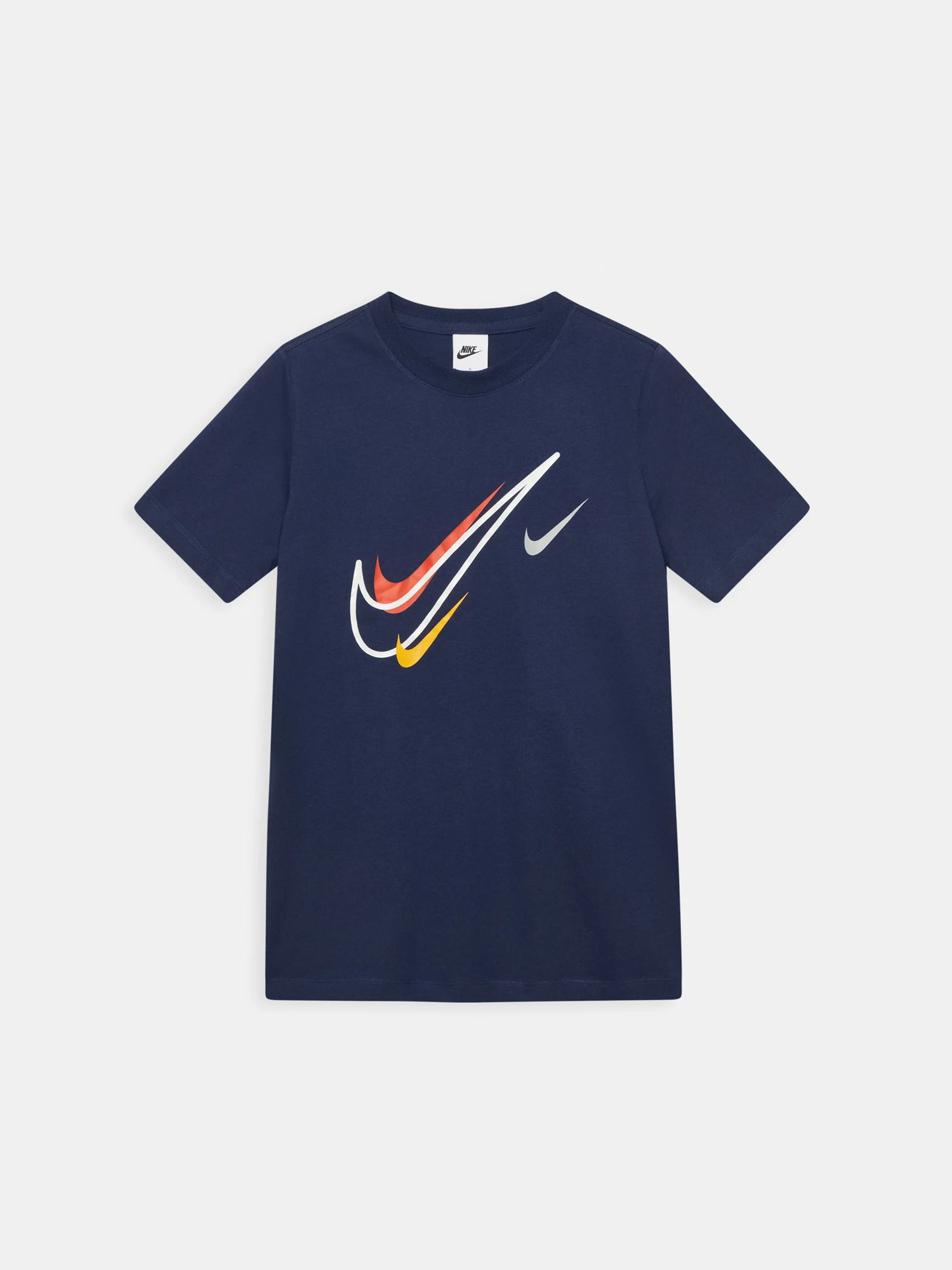 NIKE T-SHIRT JUNIOR OLDER SWOOSH BLU