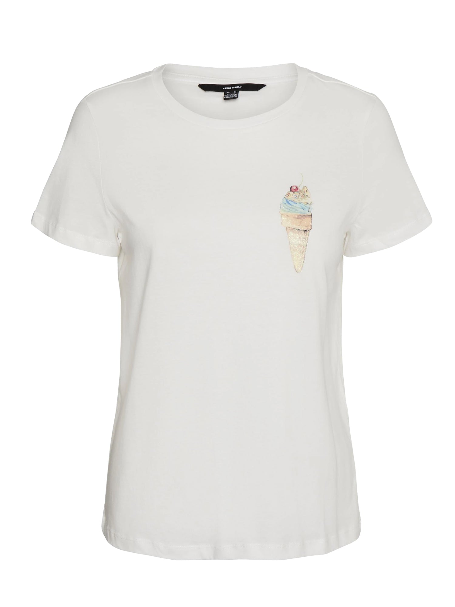 VERO MODA T-SHIRT CON GRAFICA BIANCO