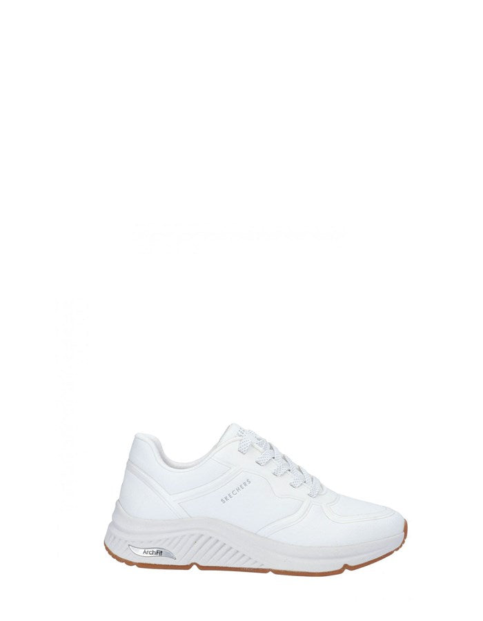 SKECHERS SNEAKERS ARCH FIT S-MILES - MILE MAKERS BIANCO