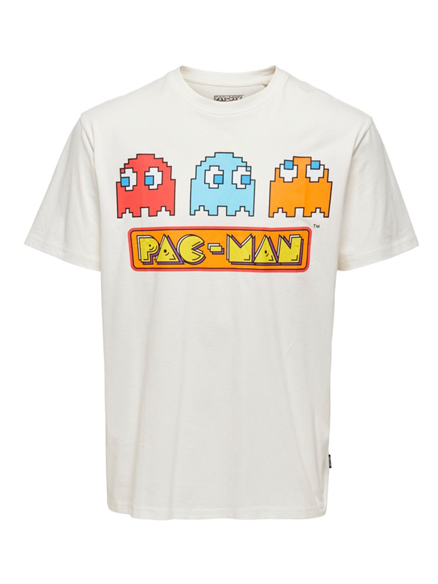 ONLY&SONS T-SHIRT PACMAN BIANCO