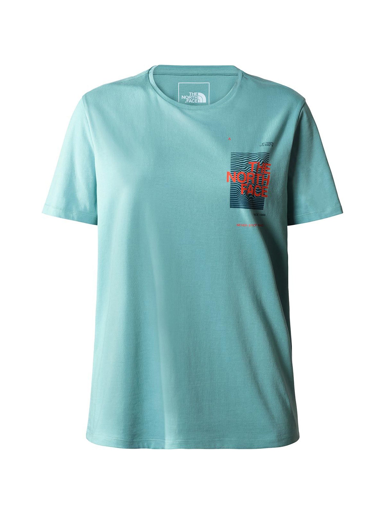 THE NORTH FACE T-SHIRT FOUNDATION GRAPHIC TEE VERDE ACQUA