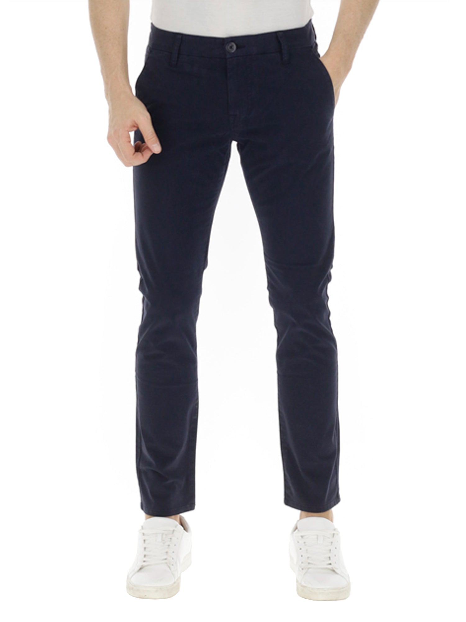 GUESS JEANS PANTALONE CHINO DANIEL BLU SCURO