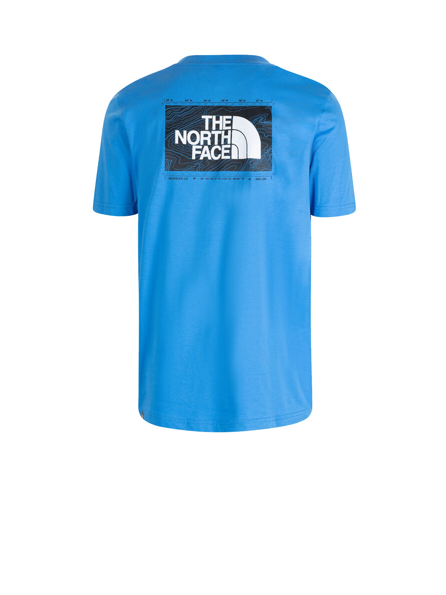 THE NORTH FACE T- SHIRT NEW ODLES BACK LOGO AZZURRO