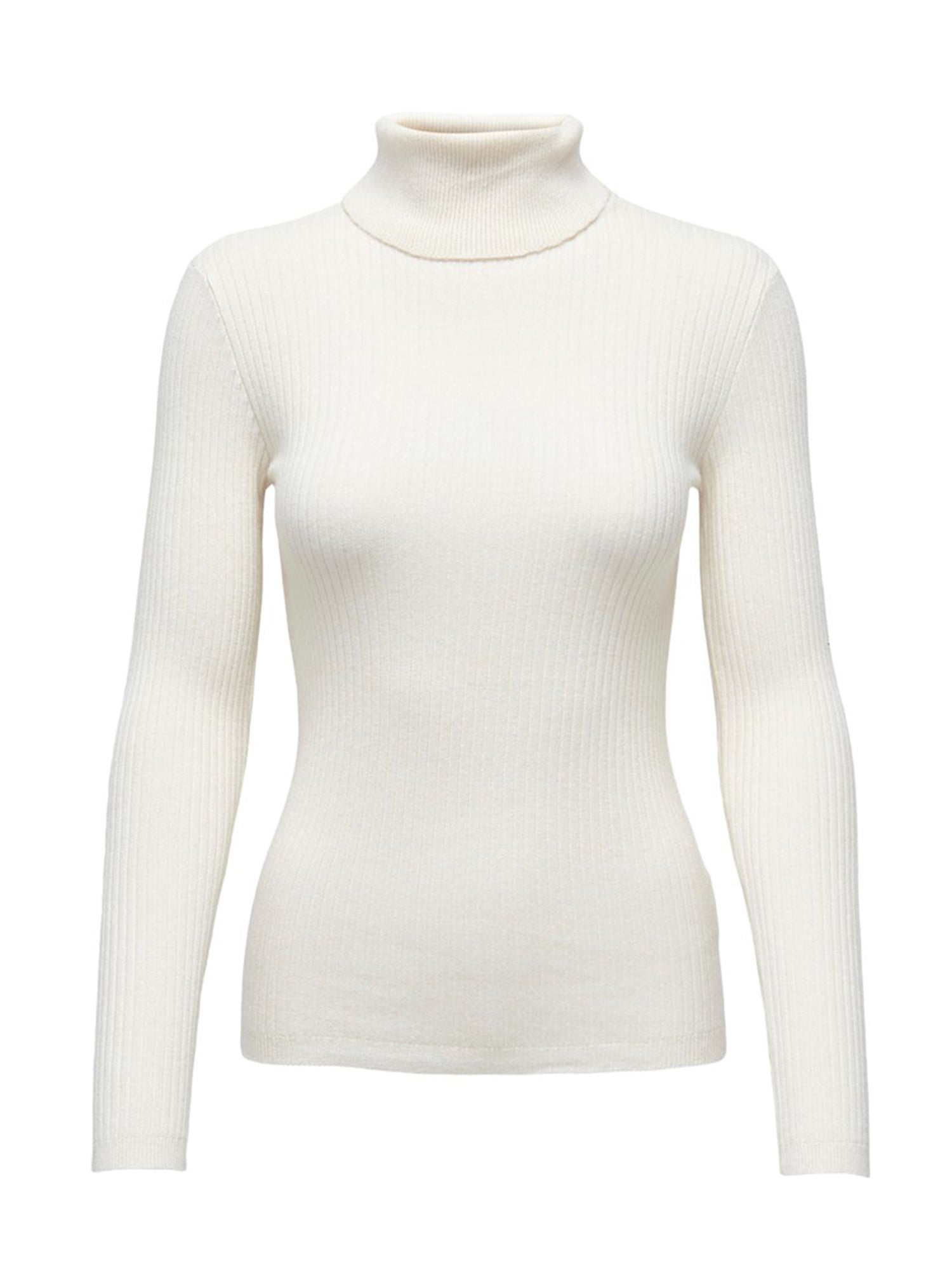 ONLY MAGLIA COLLO ALTO LEYLA BIANCO