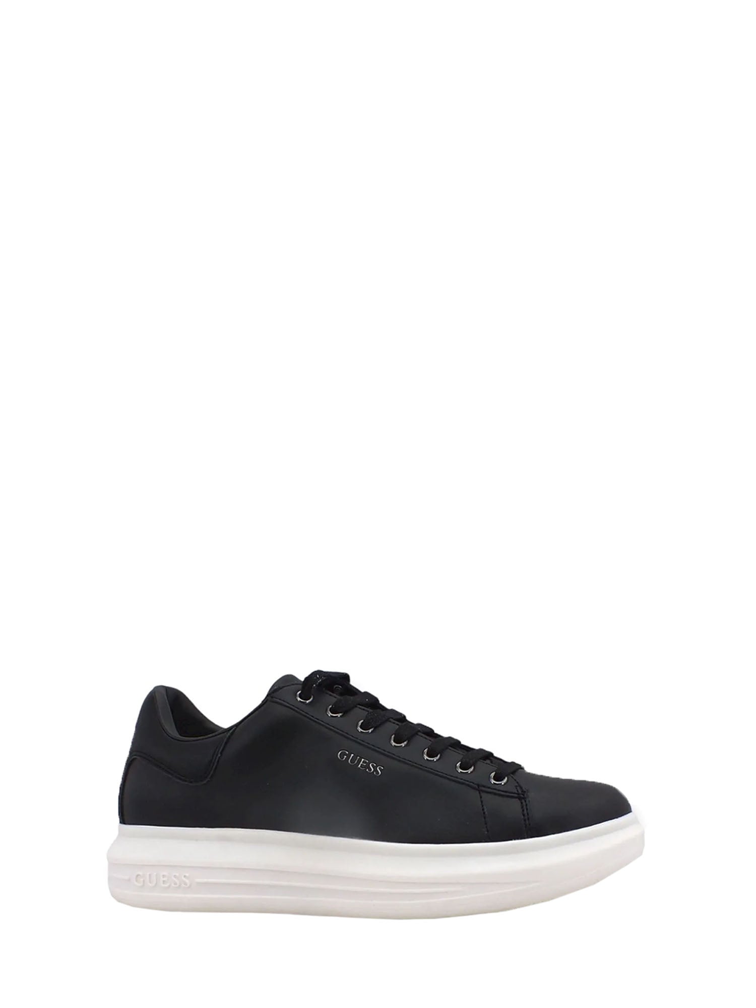 GUESS JEANS SNEAKERS SALERNO NERO - BIANCO