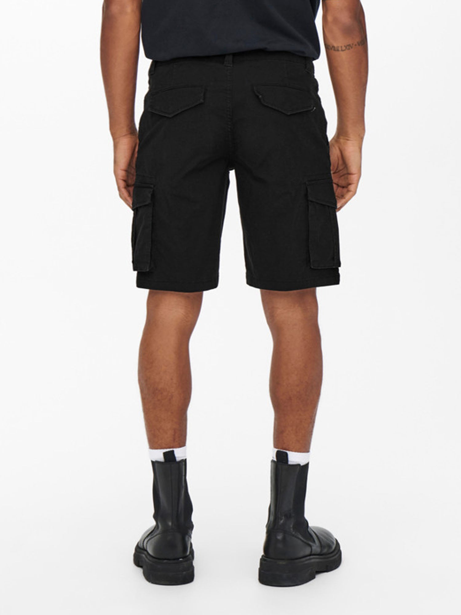 ONLY&SONS BERMUDA CARGO NERO