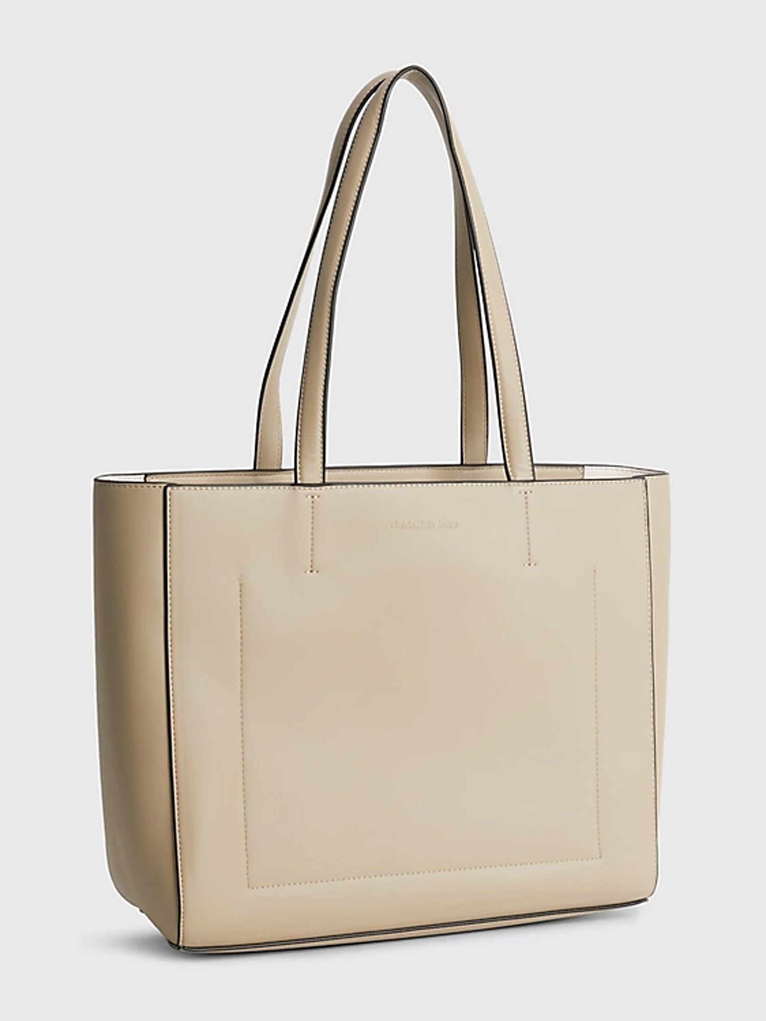 CALVIN KLEIN ACCESSORIES BORSA SHOPPING TOTE BEIGE