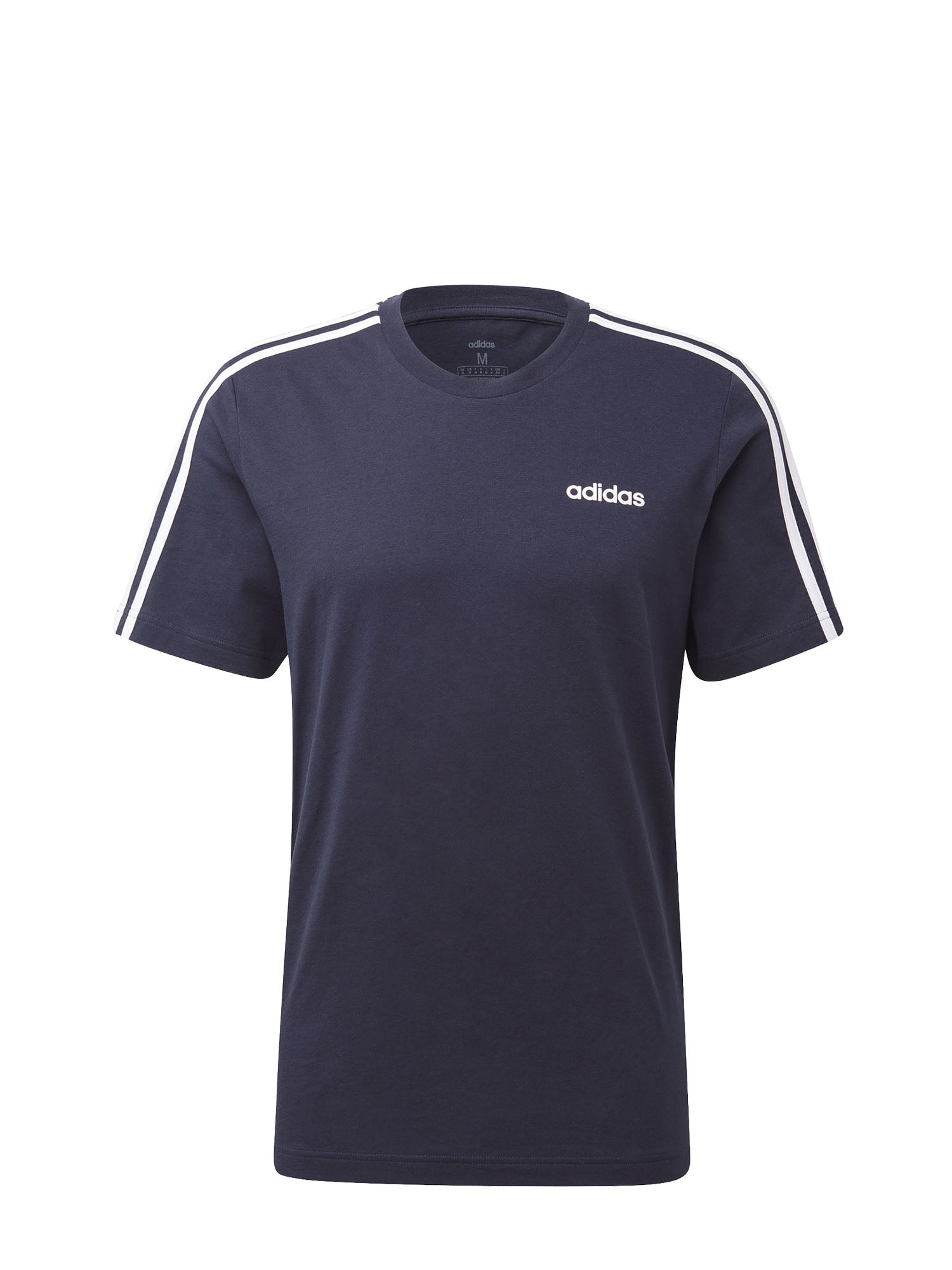 ADIDAS T-SHIRT ESSENTIALS 3STRISCE BLU