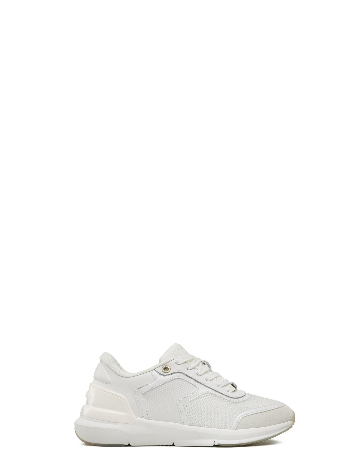 CALVIN KLEIN SHOES FLEXI RUNNER LACE UP BIANCO