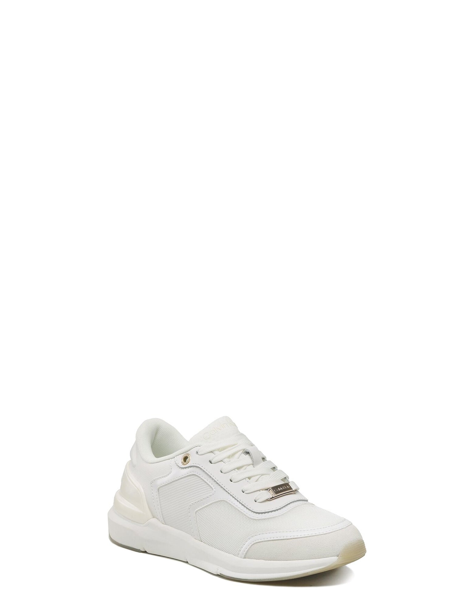 CALVIN KLEIN SHOES FLEXI RUNNER LACE UP BIANCO