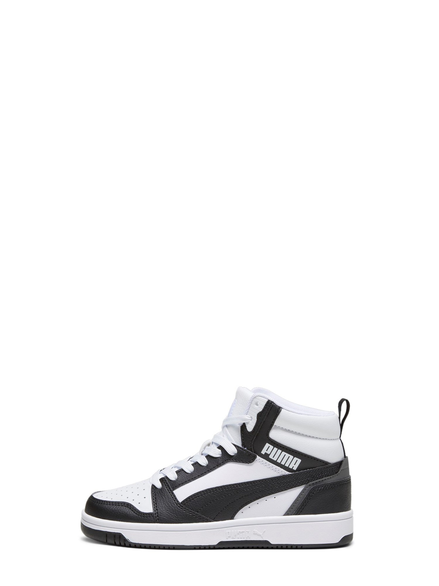 PUMA SNEAKERS ALTE REBOUND V6 MID BIANCO-NERO