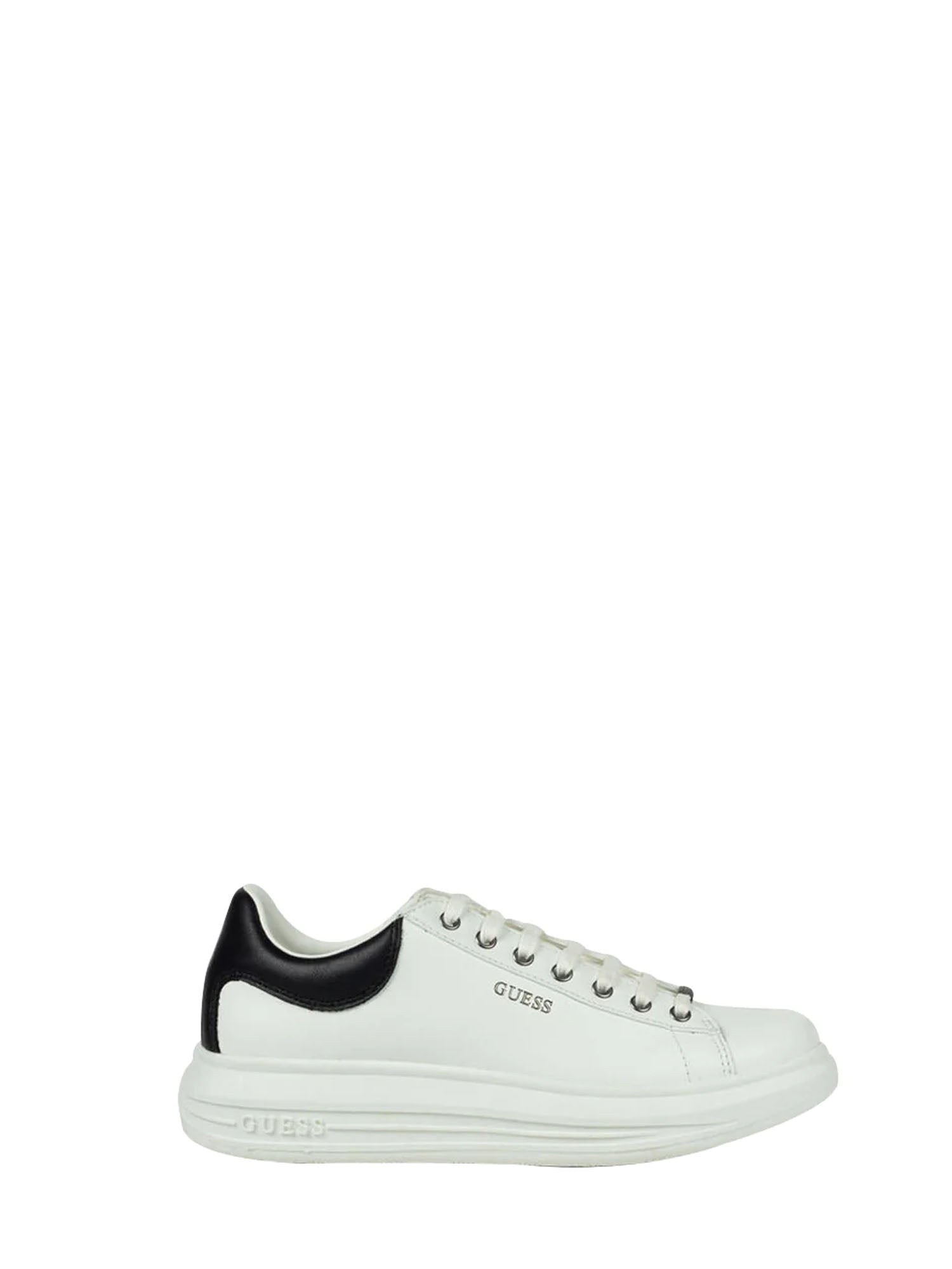 GUESS JEANS SNEAKERS SALERNO BIANCO - NERO