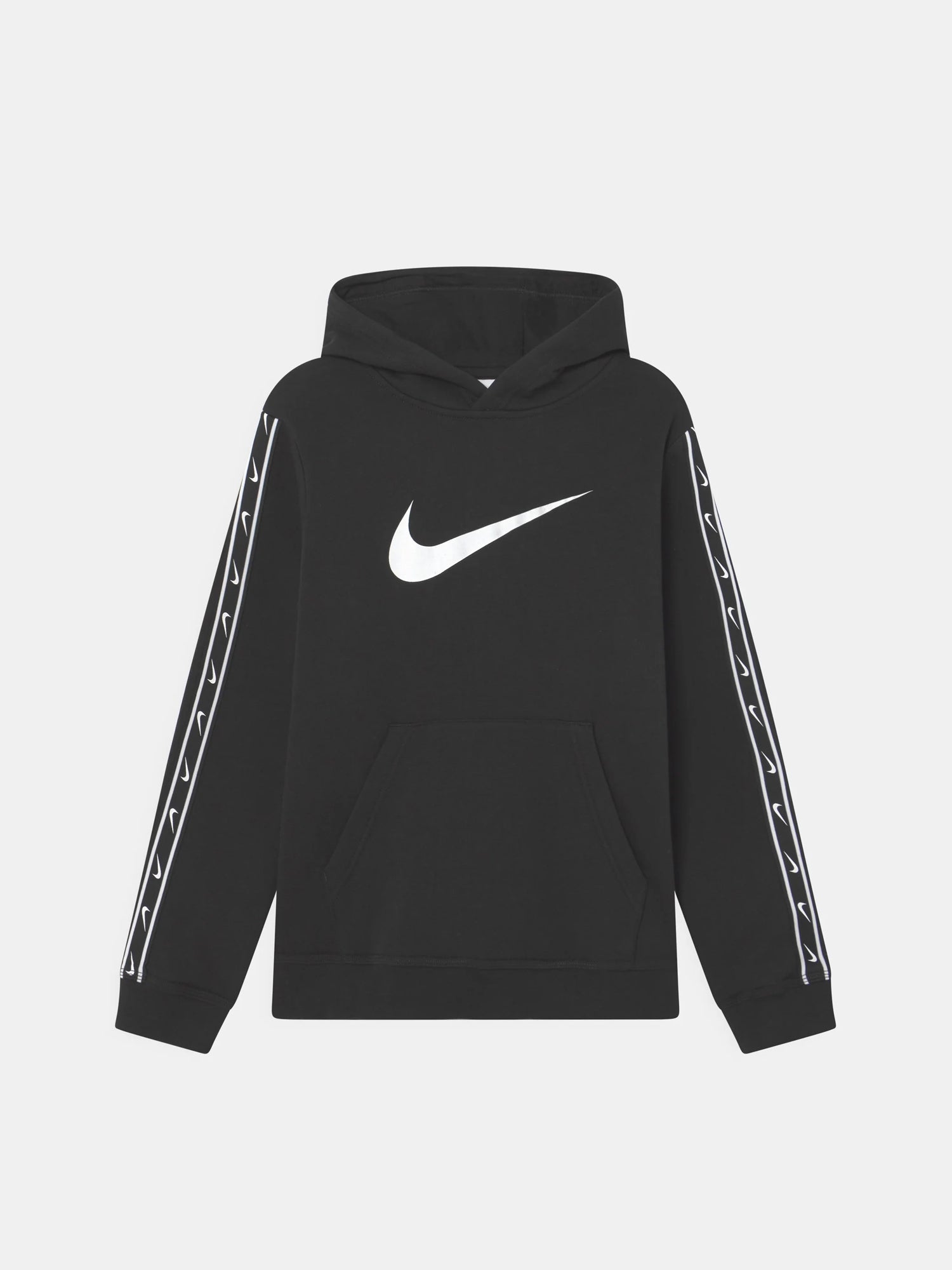 NIKE REPEAT TAPE FLEECE FELPA CON CAPPUCCIO NERO JR