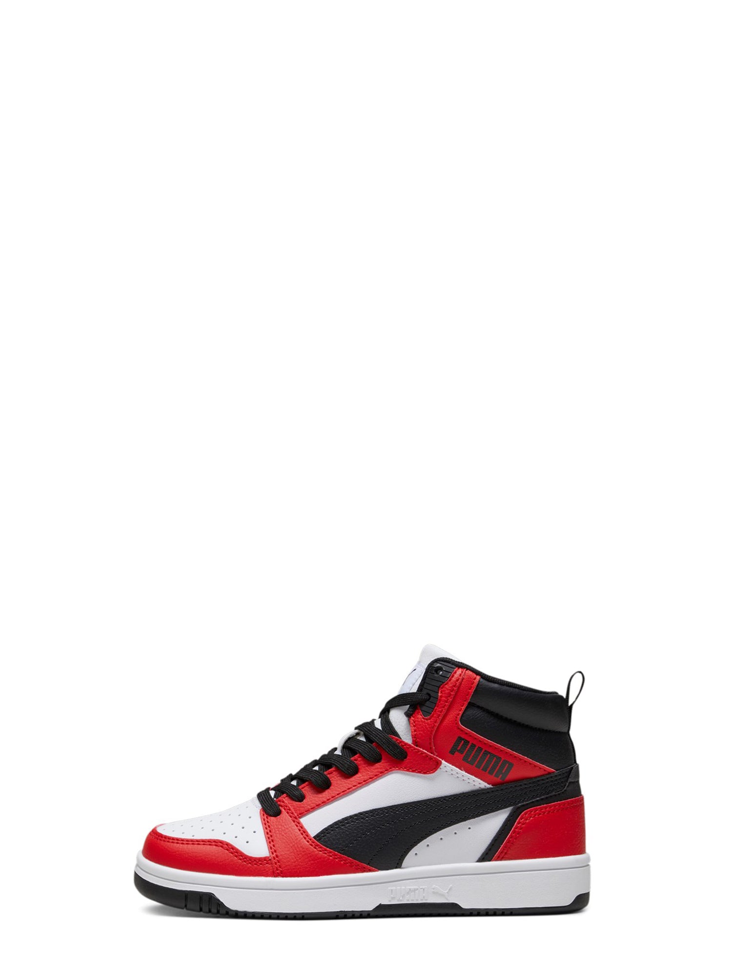 PUMA SNEAKERS ALTE REBOUND V6 MID BIANCO-ROSSO