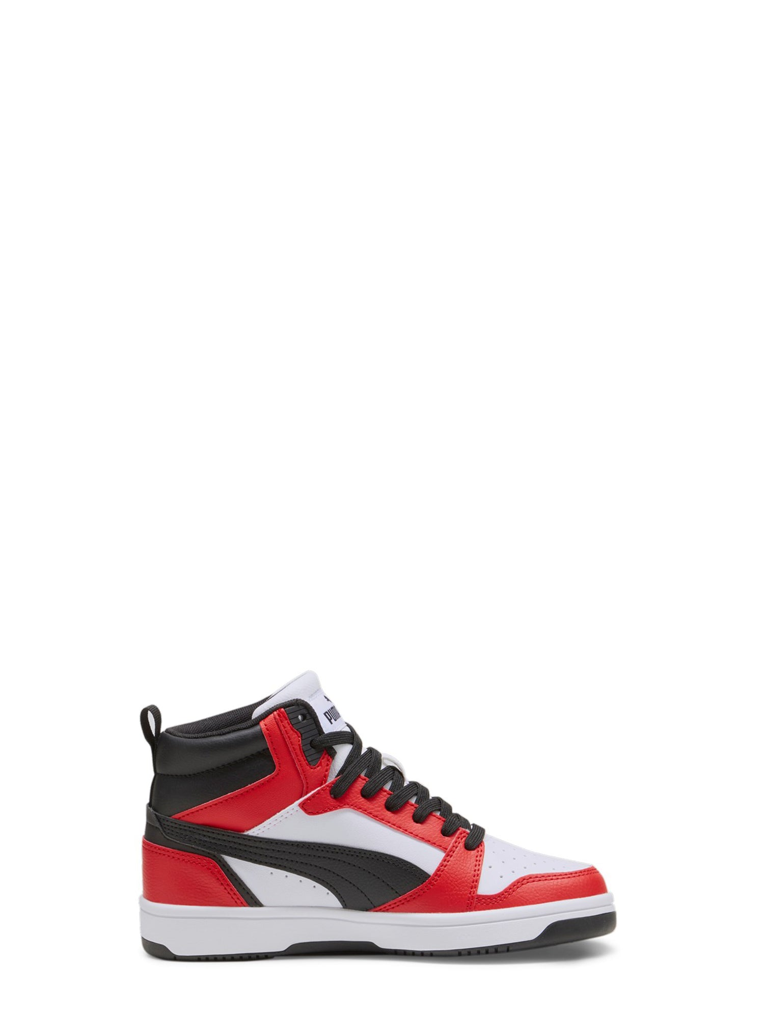 PUMA SNEAKERS ALTE REBOUND V6 MID BIANCO-ROSSO