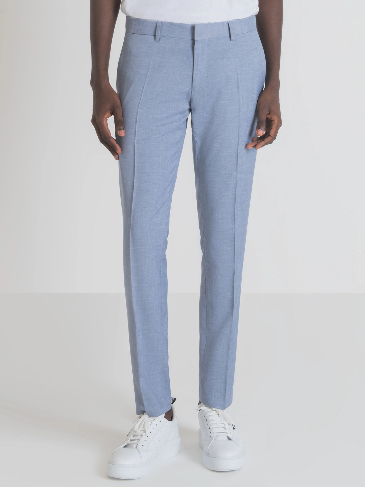 ANTONY MORATO PANTALONI BONNIE SLIM FIT AZZURRO