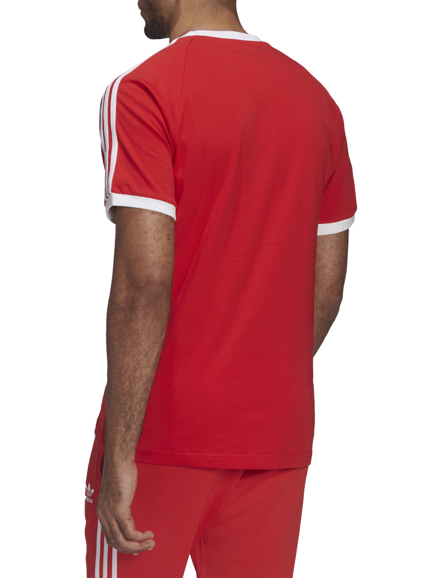 ADIDAS ORIGINALS T-SHIRT TREFOIL ADICOLOR CLASSICS 3-STRIPES ROSSO