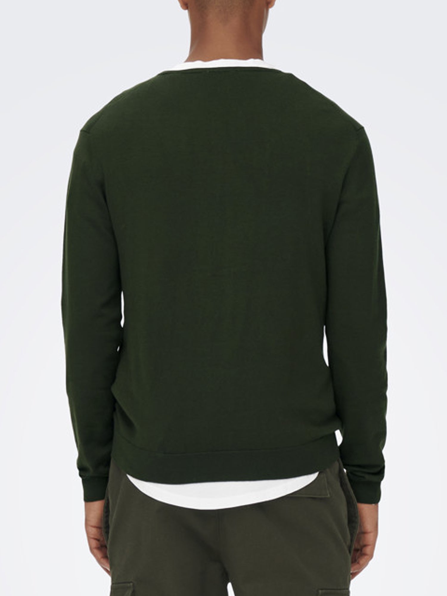 ONLY&SONS PULLOVER WYLER GIROCOLLO VERDE