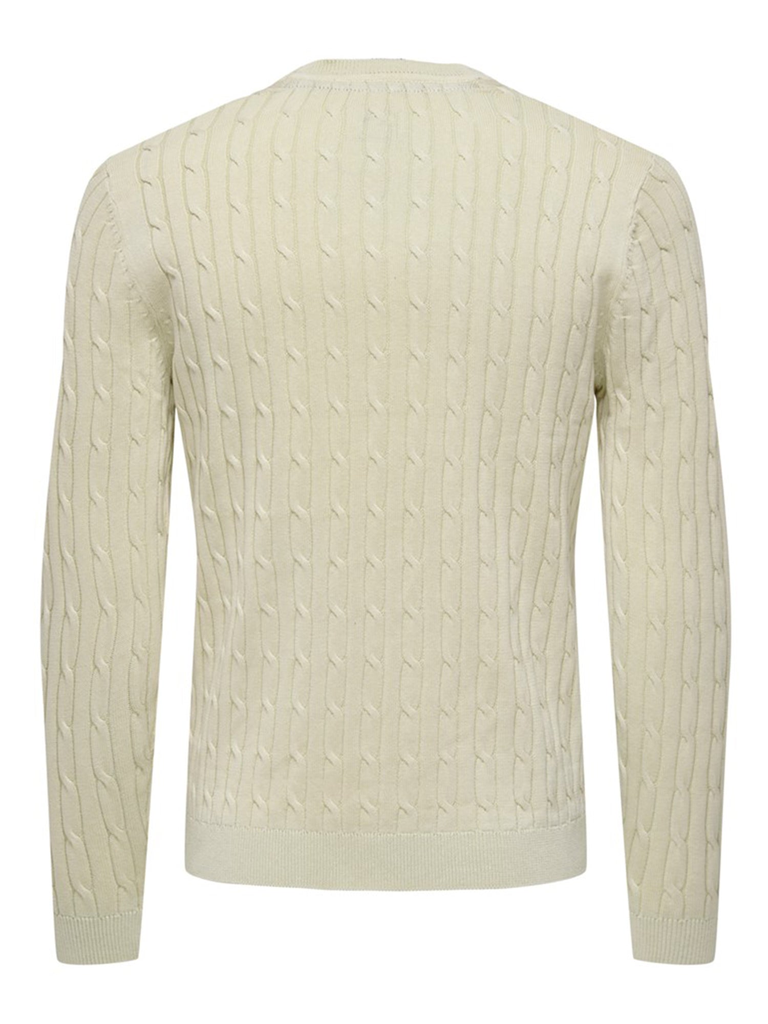 ONLY&SONS PULLOVER GIROCOLLO BIANCO SPORCO