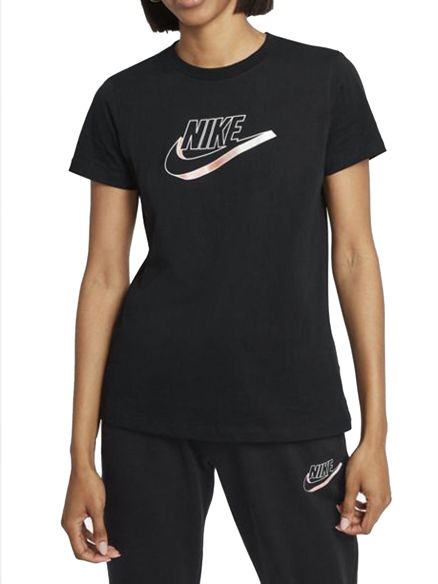 NIKE T-SHIRT MANICA CORTA NERO