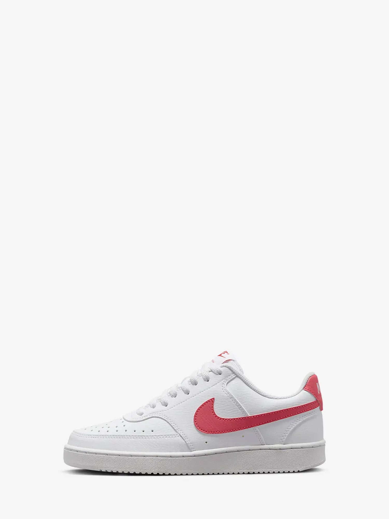 NIKE SNEAKERS BASSE COURT VISION LOW BIANCO-CORALLO