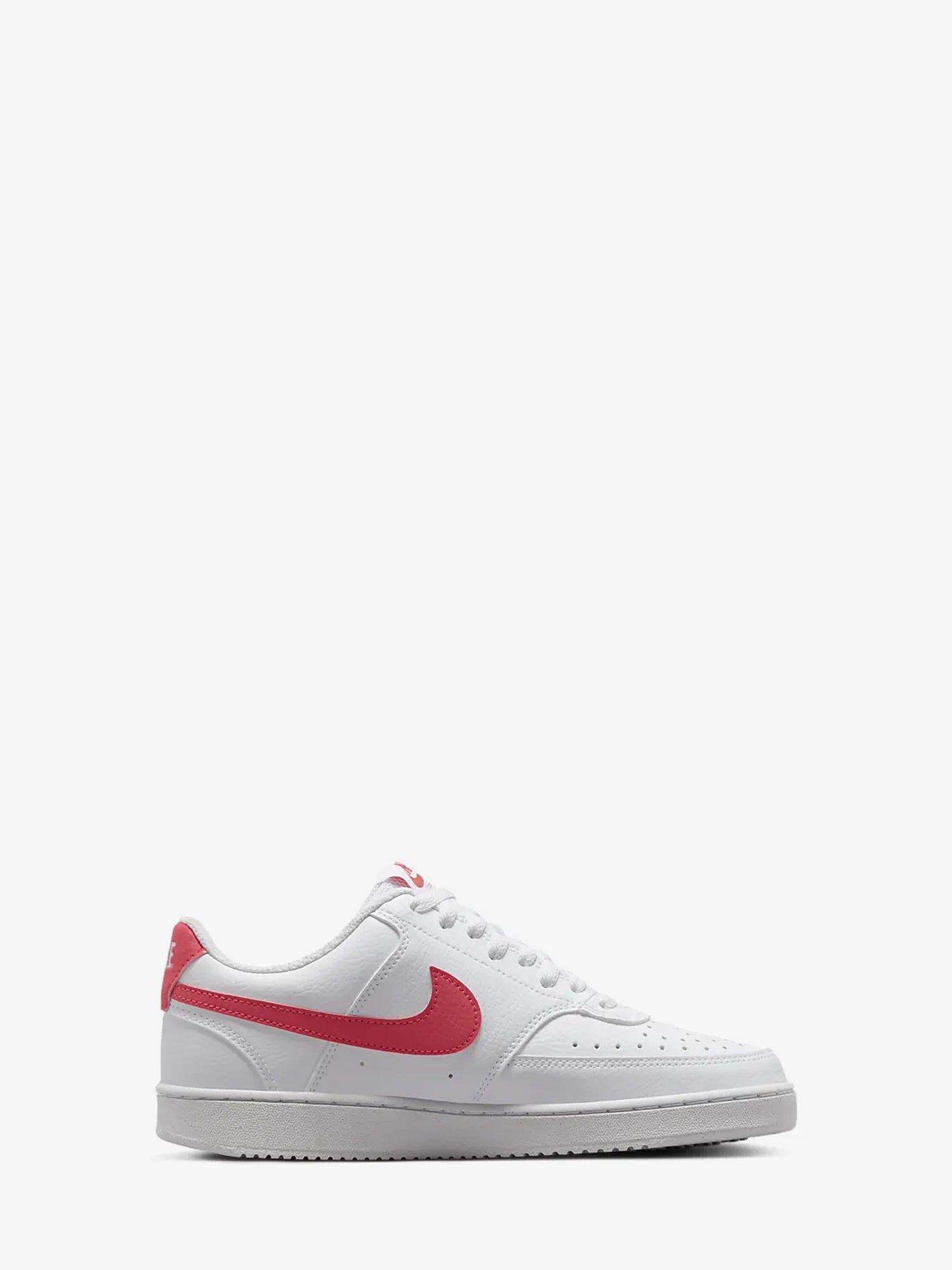 NIKE SNEAKERS BASSE COURT VISION LOW BIANCO-CORALLO