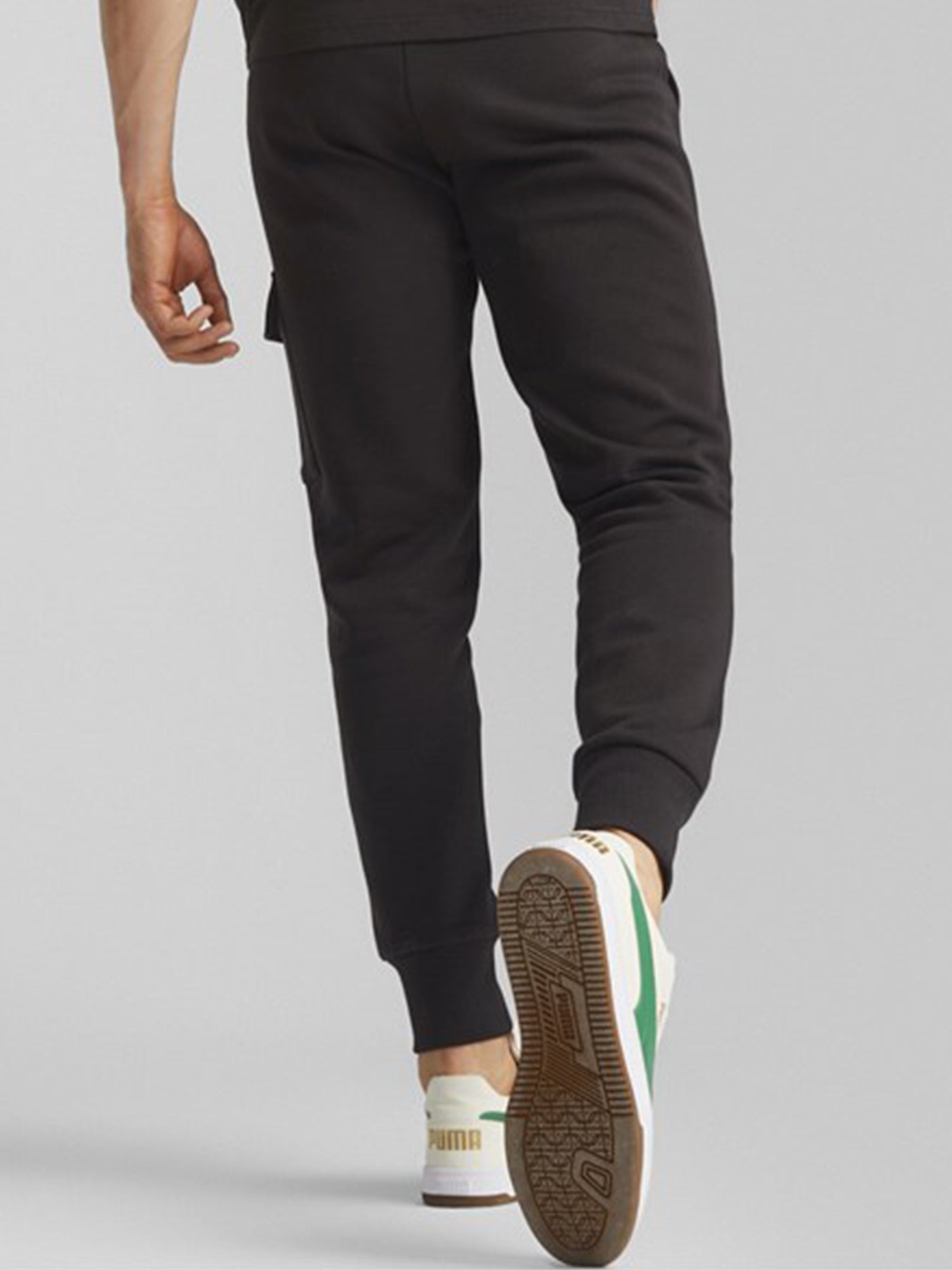 PUMA PANTALONI CARGO SPORTIVI ESS+ MINIMAL GOLD NERO